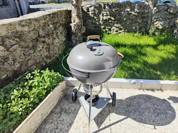 Barbacoa de piedra cerrada de Casa Elena